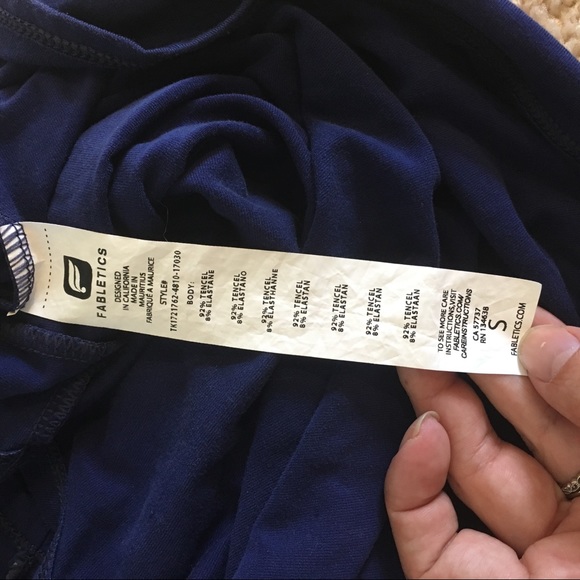 Fabletics Loretta Tank in Navy - Picture 7 of 8